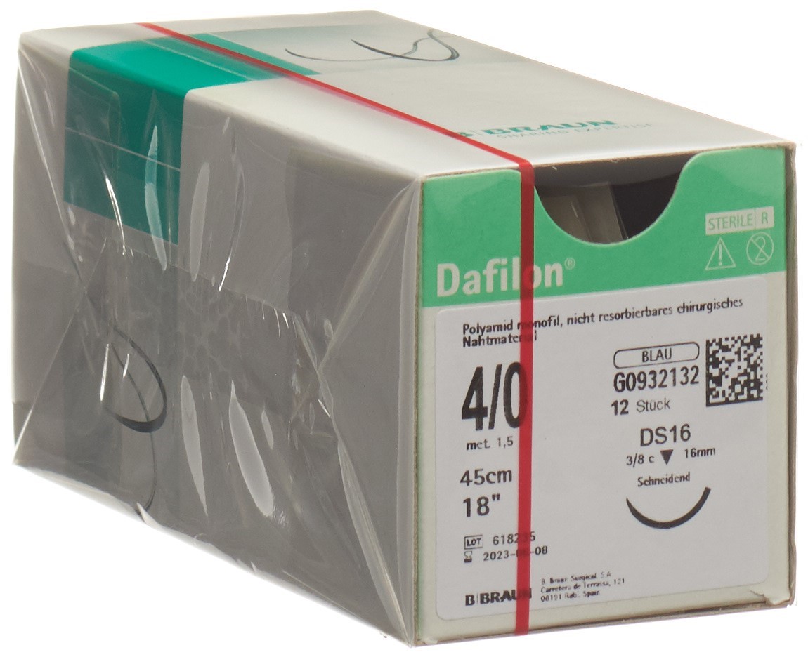 DAFILON 45cm bleu DS 16 4-0 12 pce