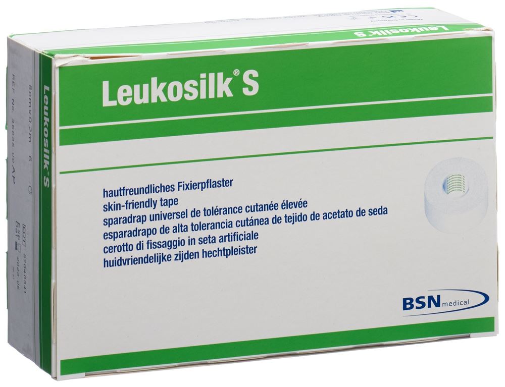 LEUKOSILK S Heftpflaster 9.2mx5cm weiss 6 Stk
