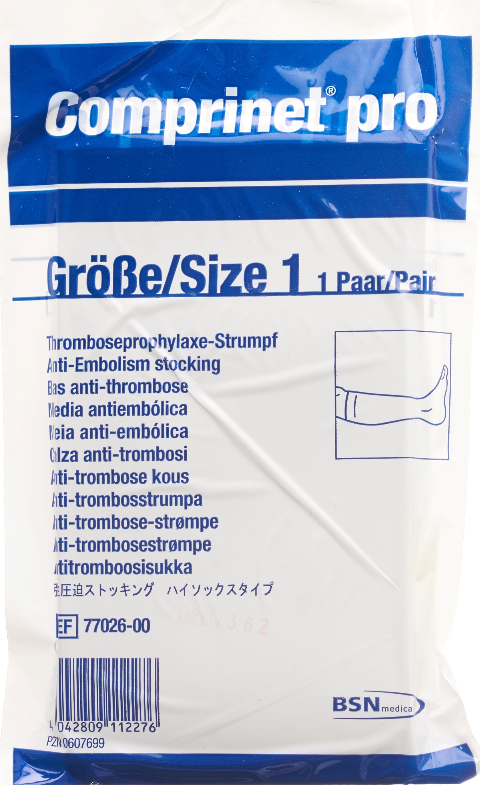 COMPRINET PRO Thrombo A-D Gr1 23-30cm weiss 1 Paar