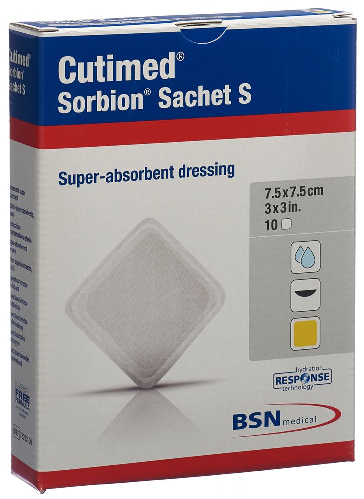 CUTIMED Sorbion Sachet S 7.5x7.5cm 10 Stk