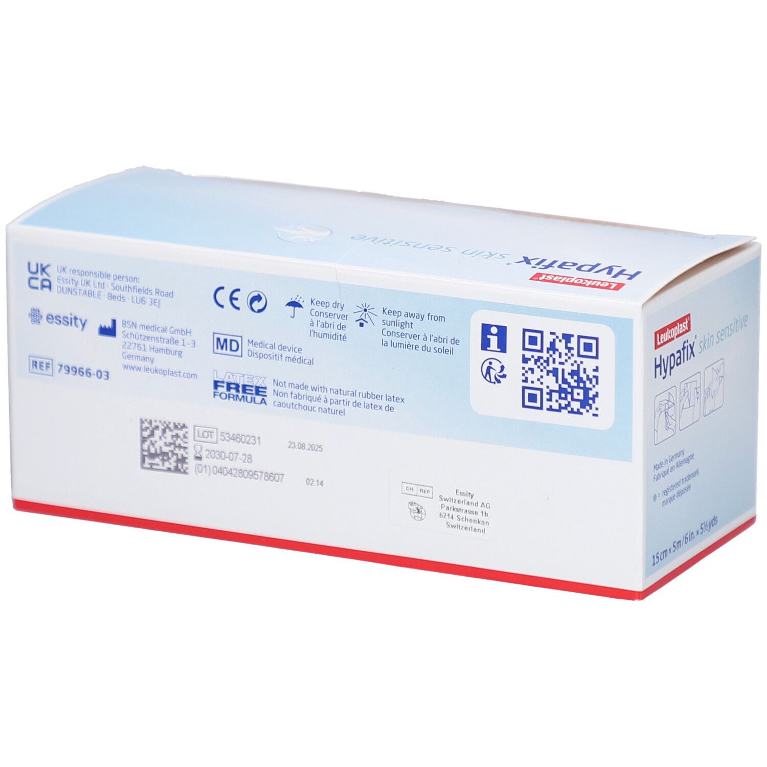 HYPAFIX Skin sensitive Silikon 15cmx5m