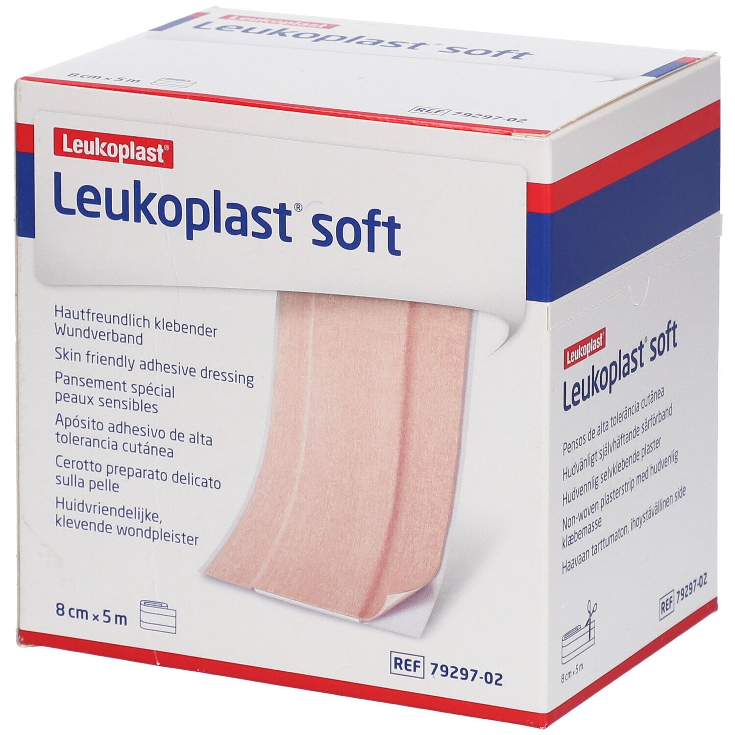 LEUKOPLAST Soft 8cmx5m Rolle