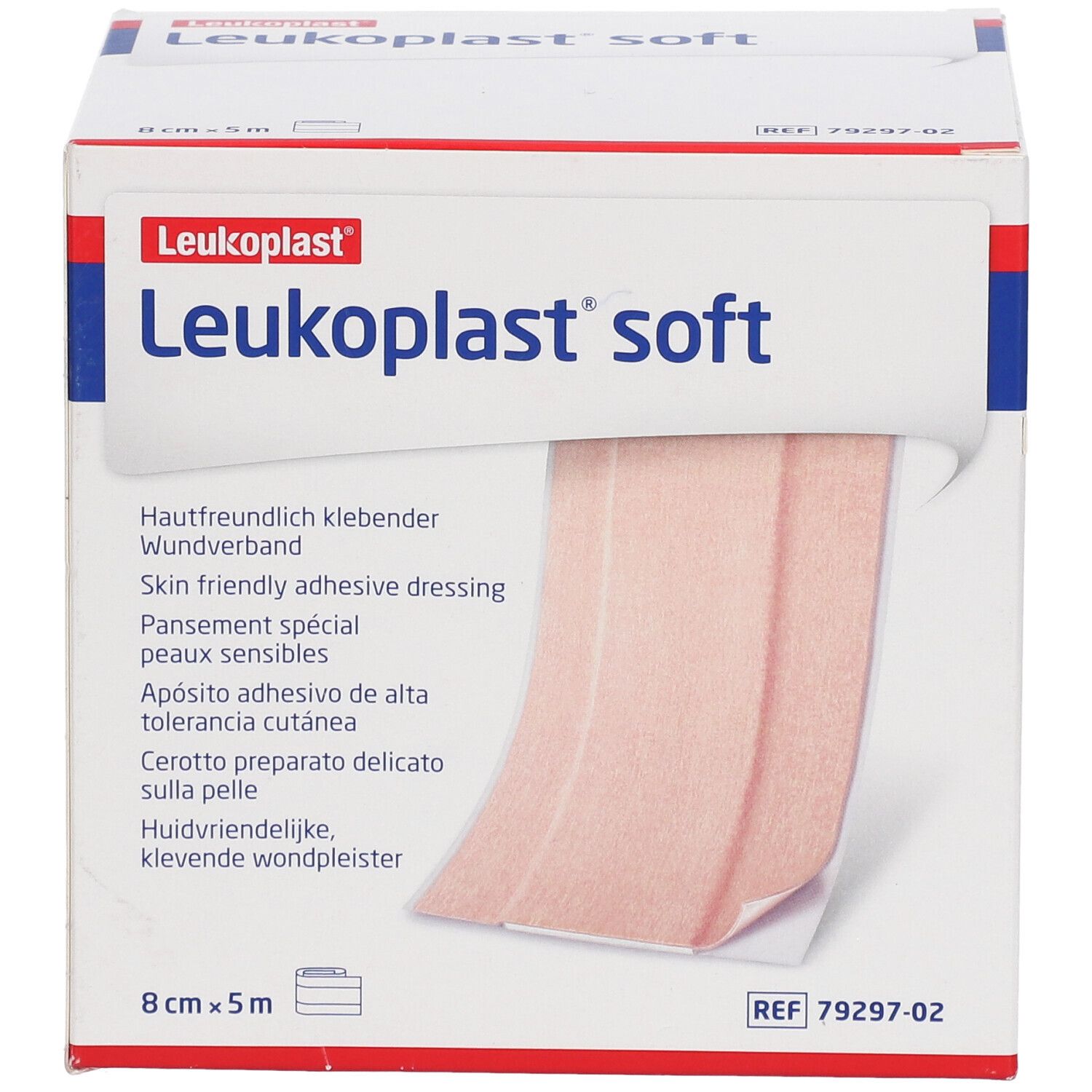 LEUKOPLAST Soft 8cmx5m Rolle
