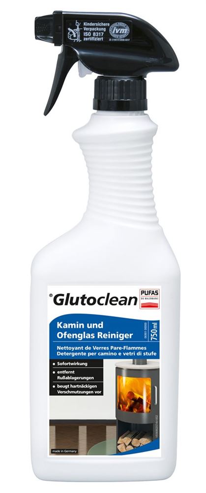 GLUTOCLEAN Kamin+Ofenglas Reiniger 750 ml