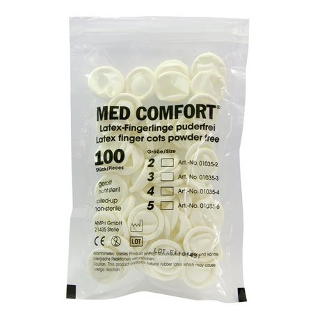 AMPRI Latex-Fingerlinge Gr4 puderfr gerol 100 Stk