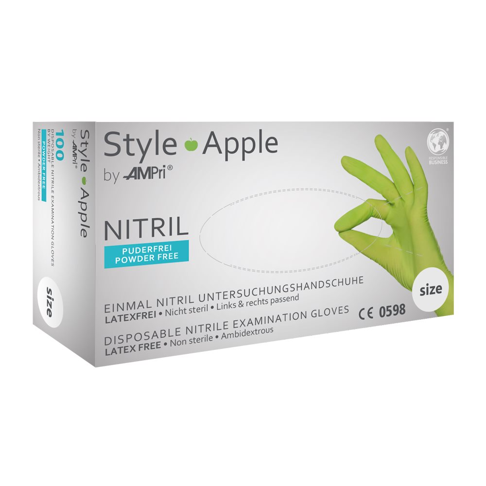 AMPRI Nitril HS Style L Apple Box 100 Stk