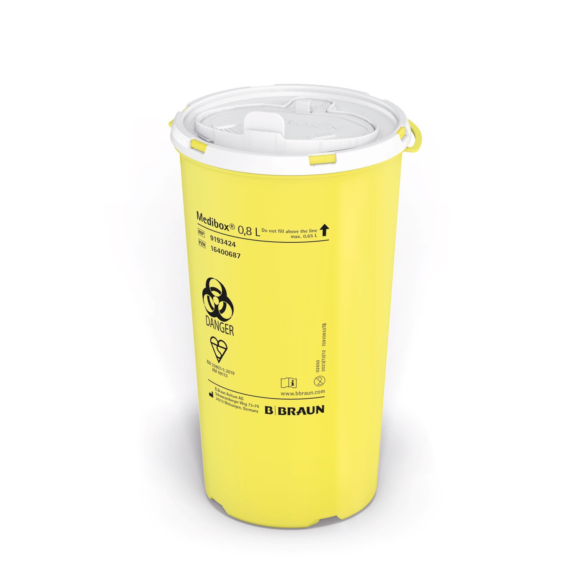 MEDIBOX collecteur aiguilles usagées 0.8l