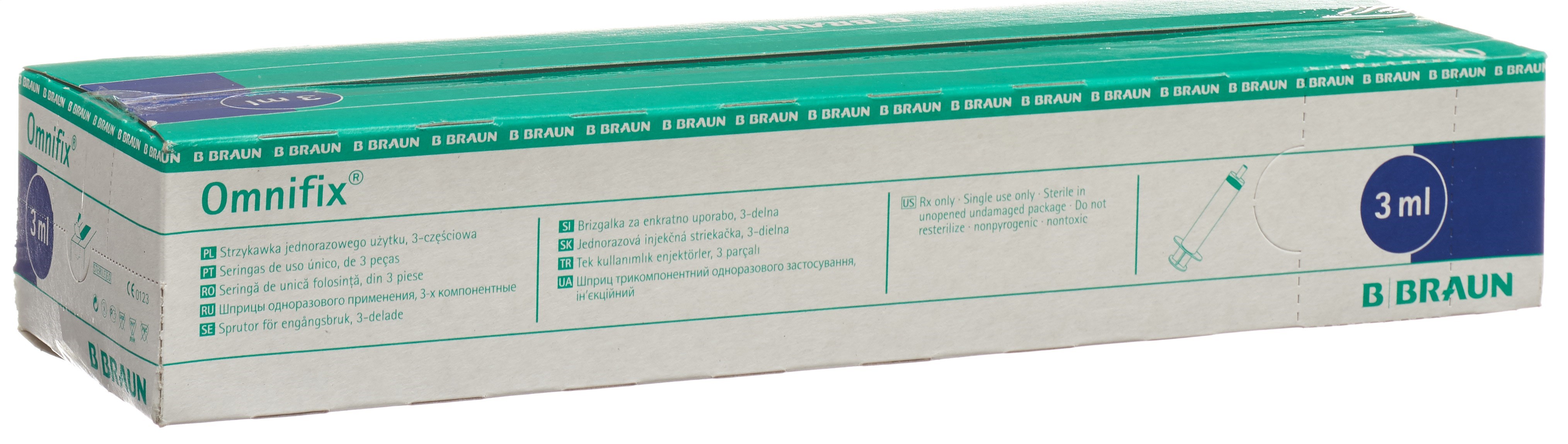 OMNIFIX seringue 3ml luerlock s latex cent 100 pce