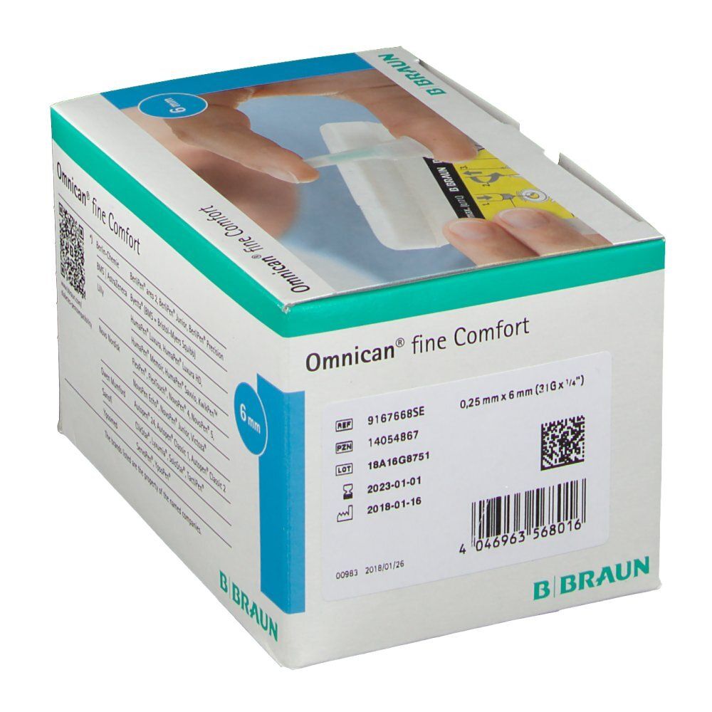 OMNICAN FINE COMFORT 31GX6 MM M SK