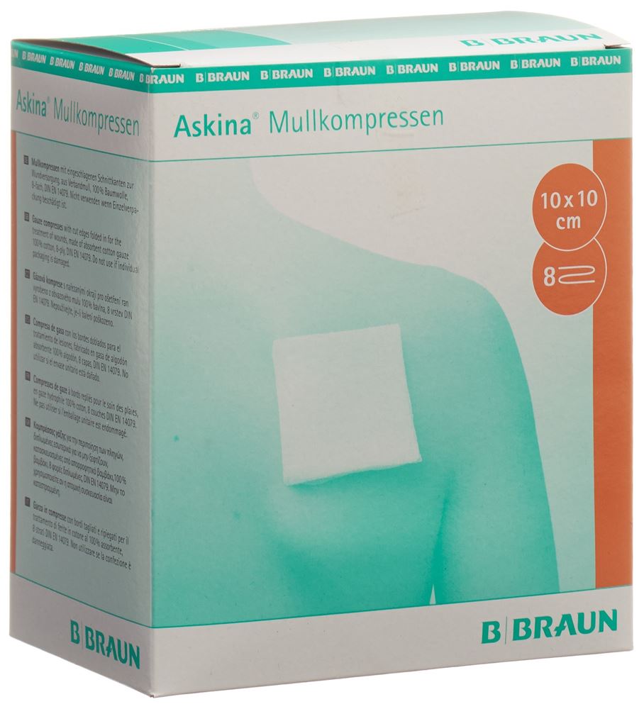 ASKINA Compresse gaze 10cmx10cm stér 25 x 2 pce