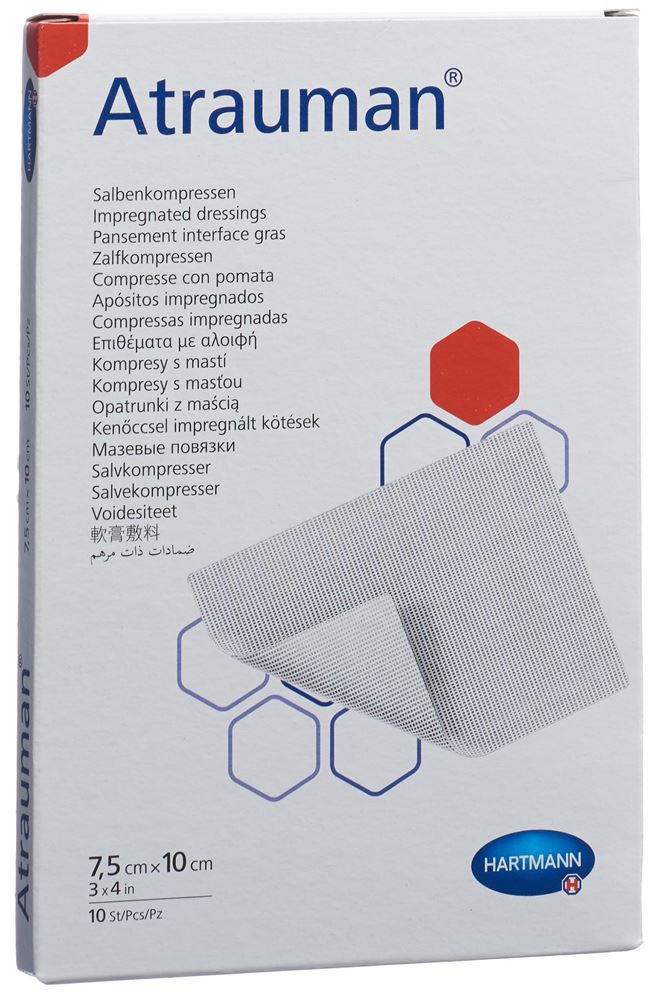 ATRAUMAN compresse onguent 7.5x10cm stérile 10 pce