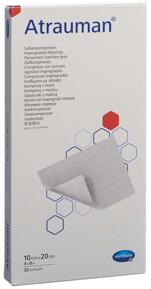 ATRAUMAN compresse onguent 10x20cm stérile 30 pce
