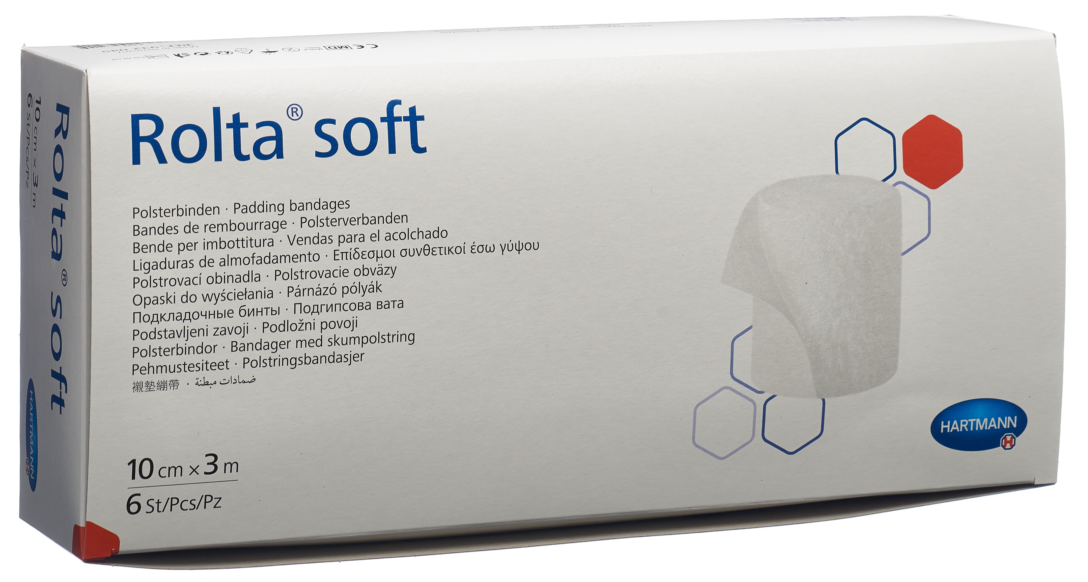 ROLTA SOFT bande ouatée 10cmx3m synthétique 6 pce