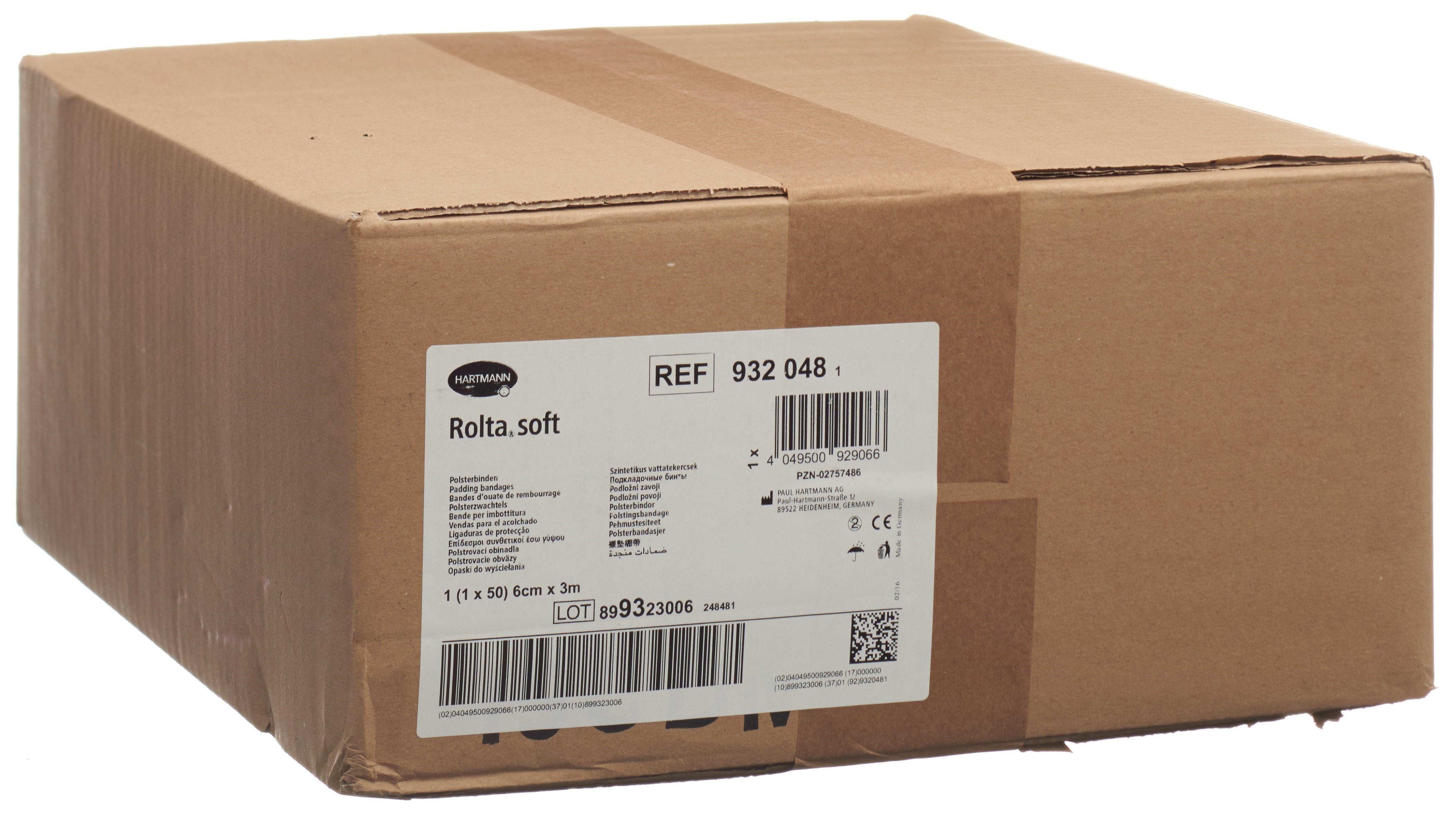 ROLTA SOFT bande ouatée 6cmx3m synthétique 50 pce