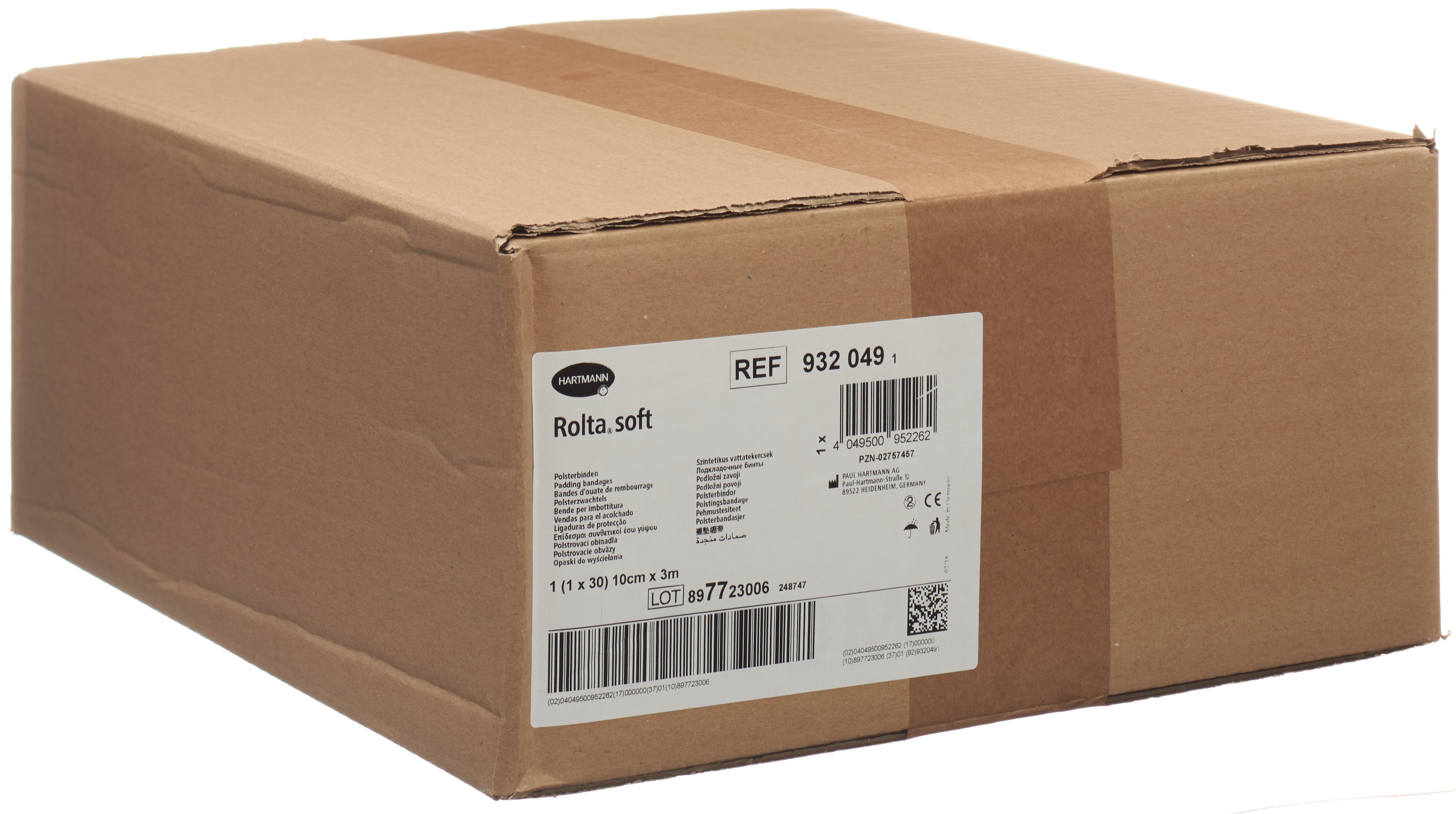 ROLTA SOFT bande ouatée 10cmx3m synthétique 30 pce