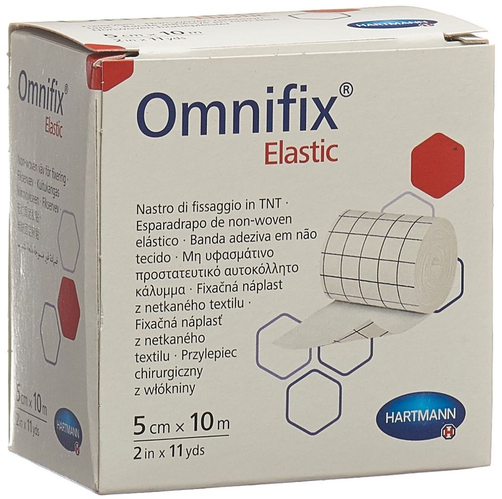 OMNIFIX adhésif non tissé 5cmx10m élastique blanc