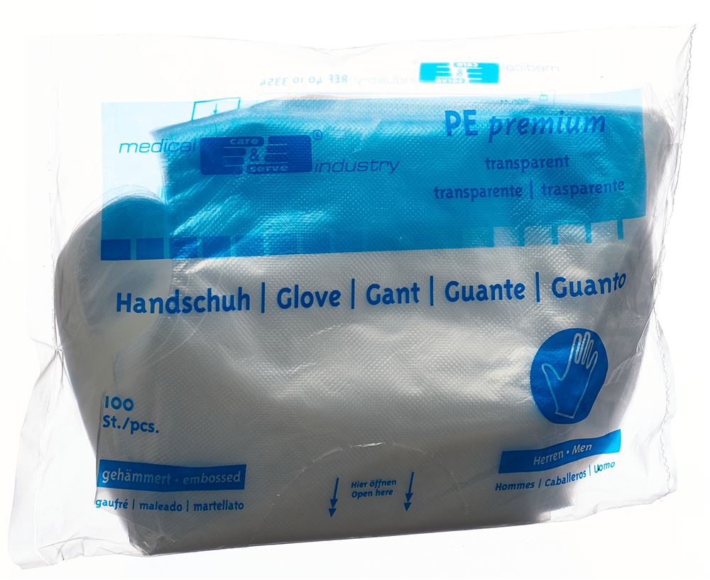 GRIBI Plastikhandschuhe 295mm Herren unst 100 Stk