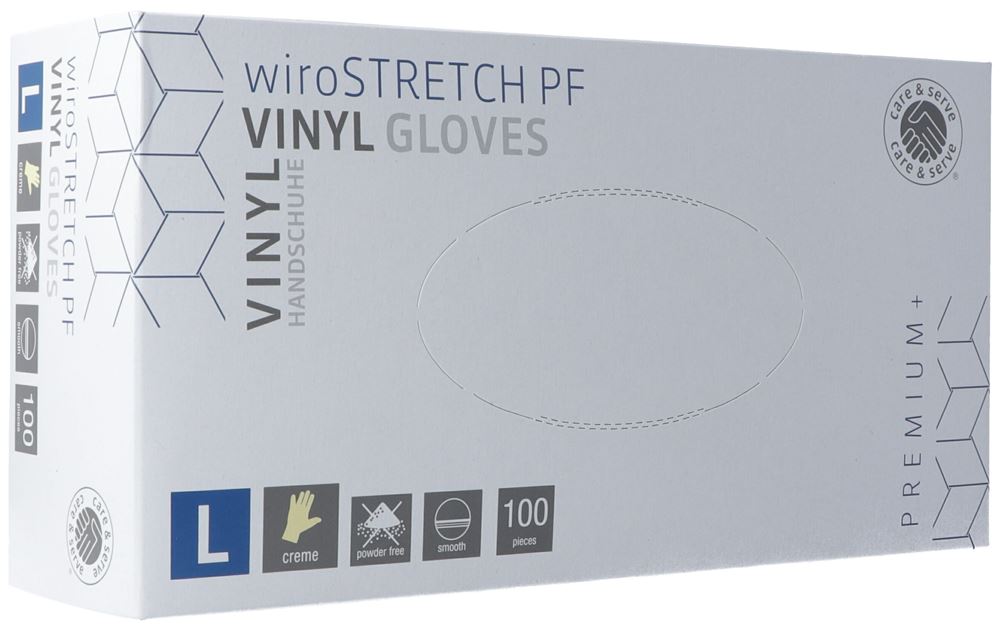 GRIBI Unters Handsch Vinyl L puderfr unst 100 Stk
