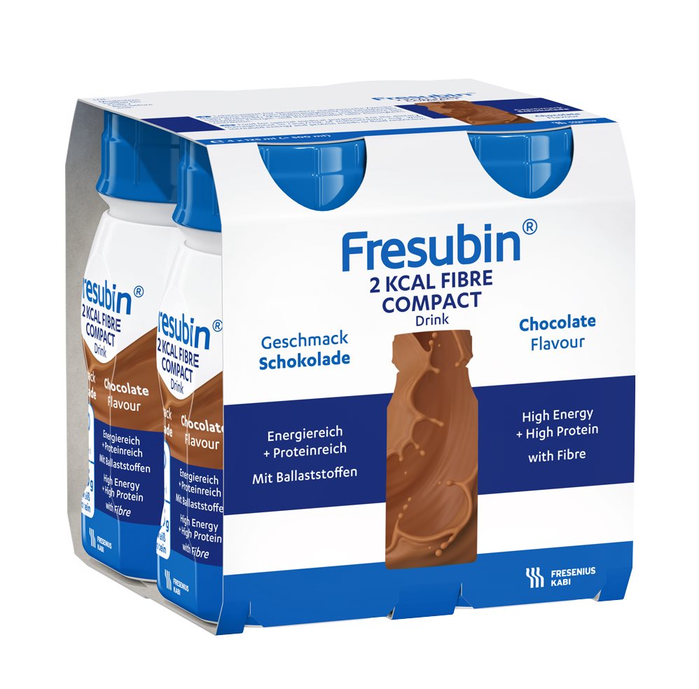FRESUBIN 2 kcal Comp Fib DRINK Schoko 4 x 125 ml
