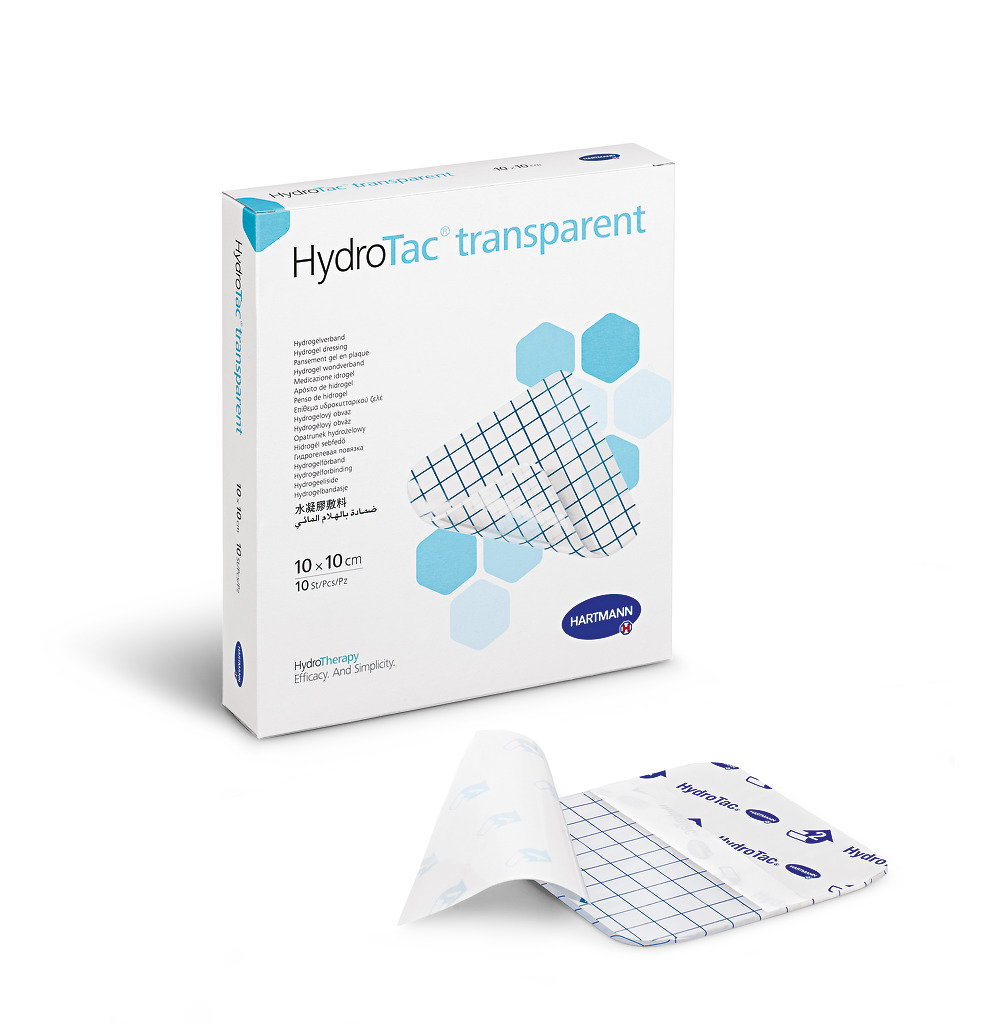 HYDROTAC transparent 10x10cm stérile 10 pce