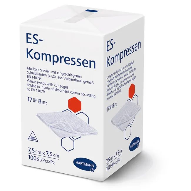 HARTMANN ES-Kompr 7.5x7.5cm 8f unst 100 Stk