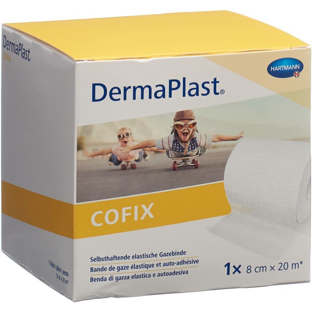 Gazebinde selbsthaftend DermaPlast Cofix weiss (8cmx20m)
