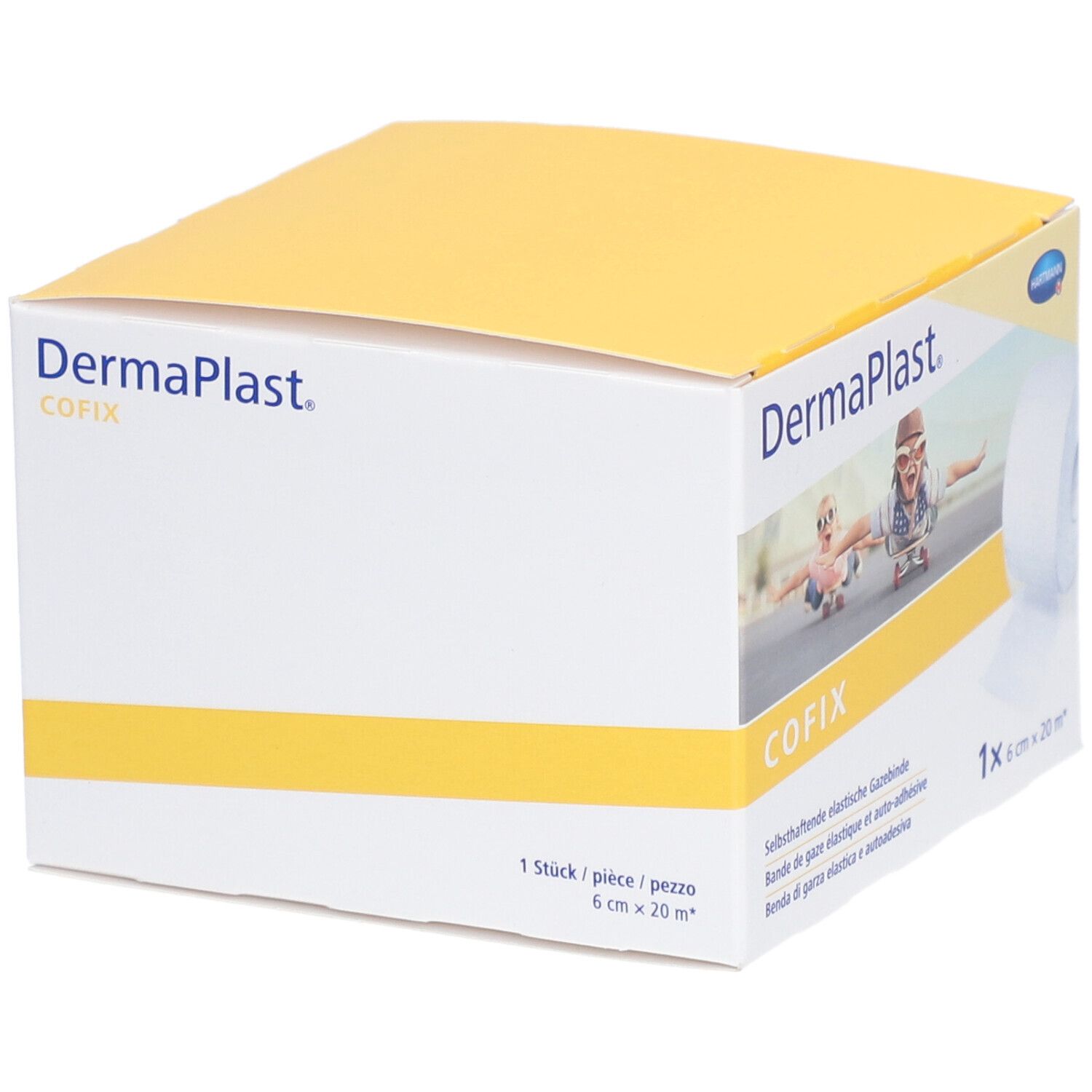 Gazebinde selbsthaftend DermaPlast Cofix weiss (6cmx20m)
