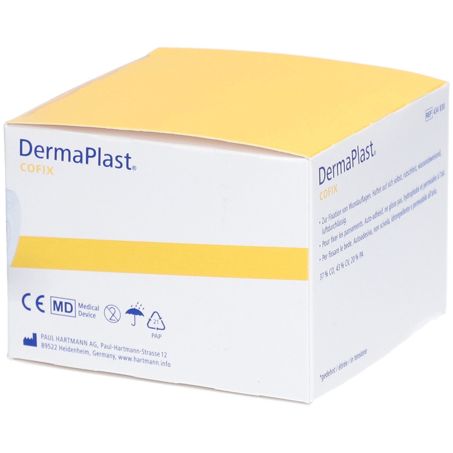 Gazebinde selbsthaftend DermaPlast Cofix weiss (6cmx20m)