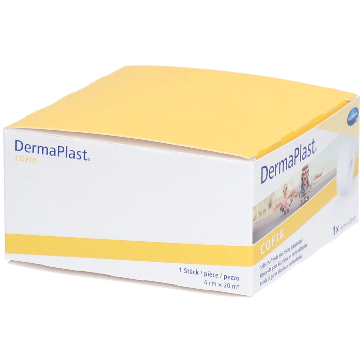 Gazebinde selbsthaftend DermaPlast Cofix weiss (4cmx20m)