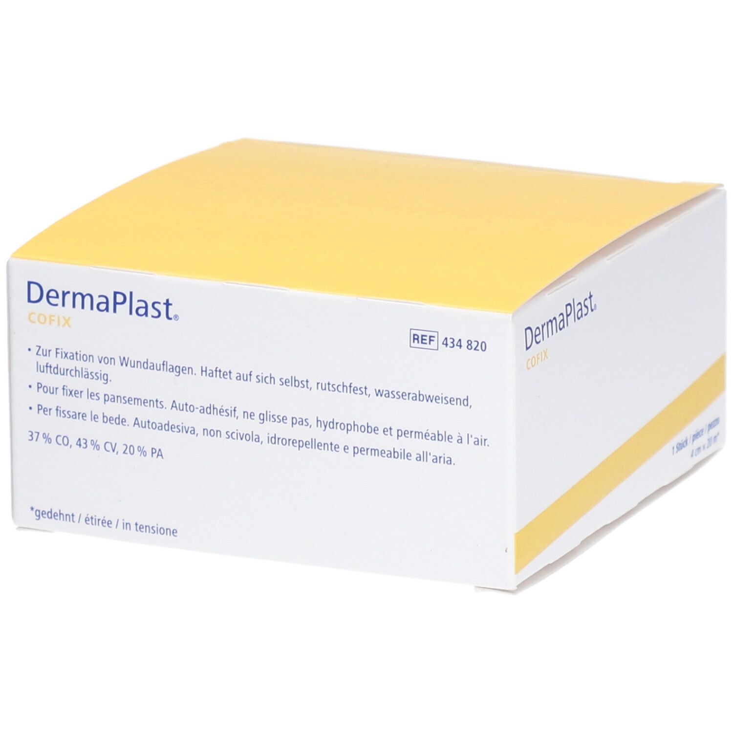 Gazebinde selbsthaftend DermaPlast Cofix weiss (4cmx20m)