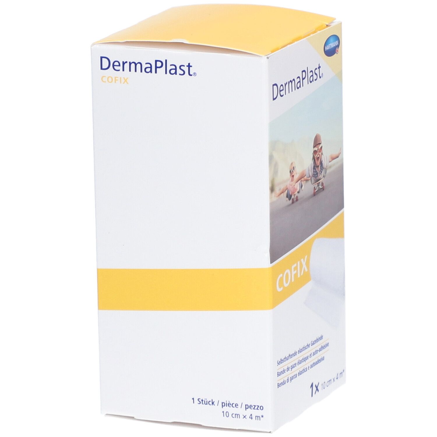 Gazebinde selbsthaftend DermaPlast Cofix weiss (10cmx4m)