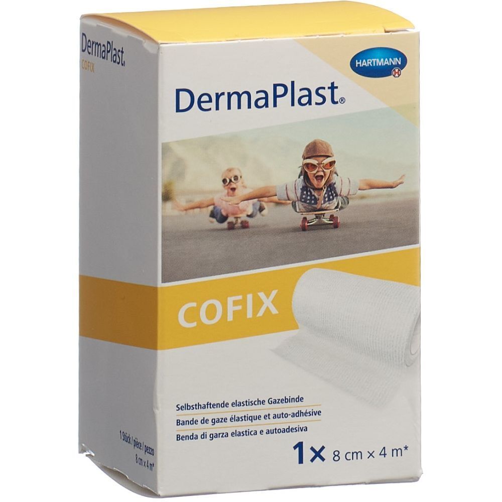 Gazebinde selbsthaftend DermaPlast Cofix weiss (8cmx4m)