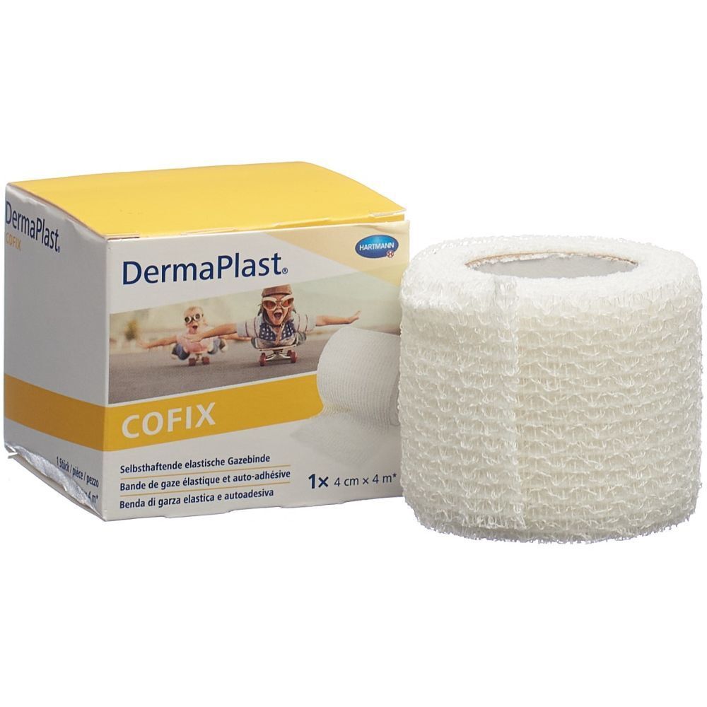 Gazebinde selbsthaftend DermaPlast Cofix weiss (4cmx4m)
