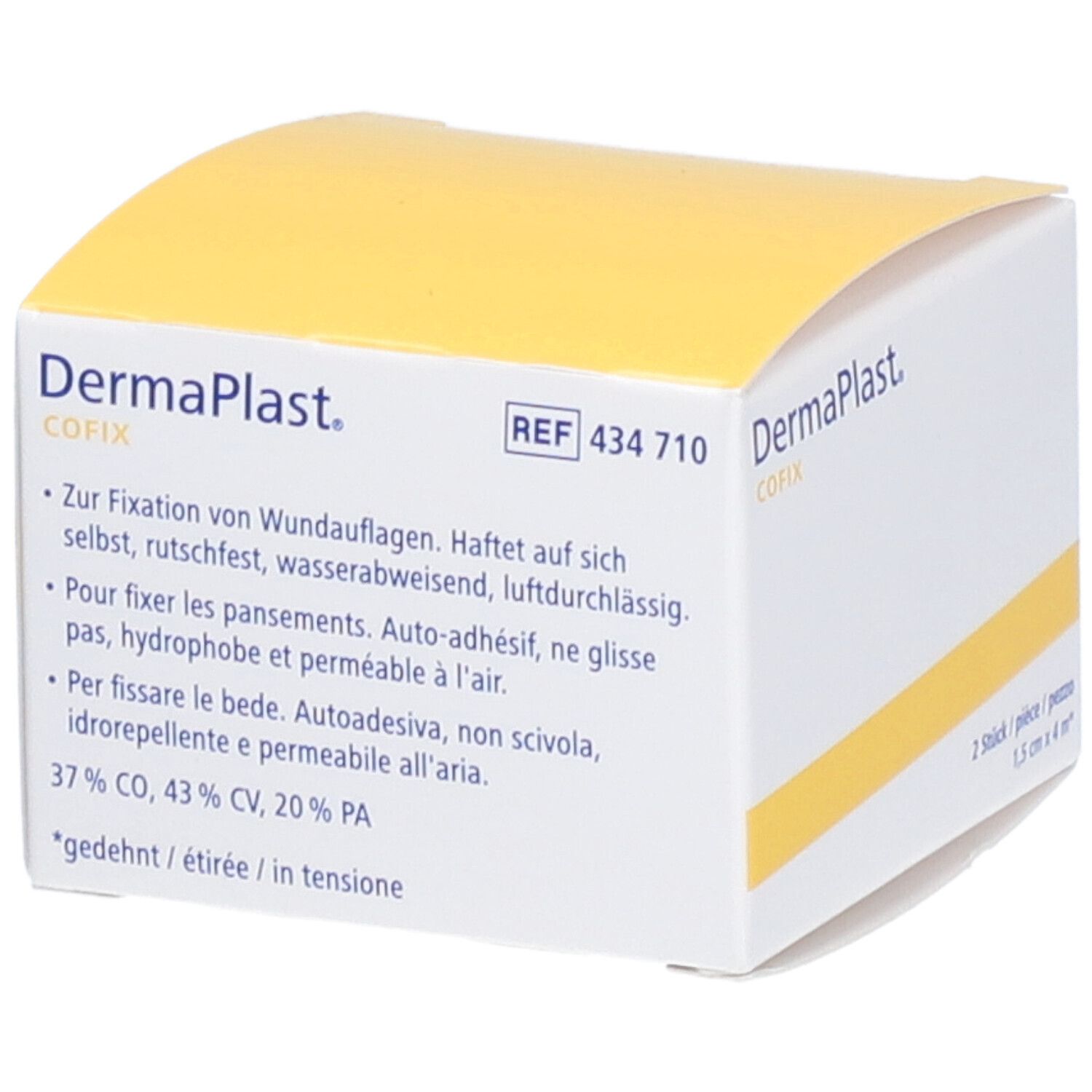 Gazebinde selbsthaftend DermaPlast Cofix weiss (1.5cmx4m)