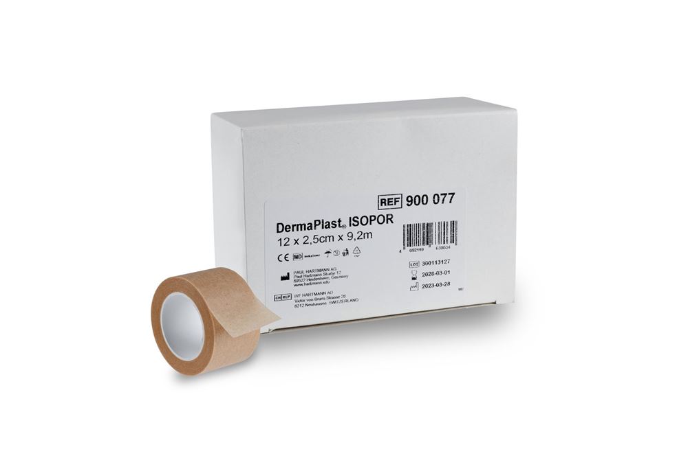 DERMAPLAST ISOPOR 2.5cmx9.2m Vlies hf 12 Stk