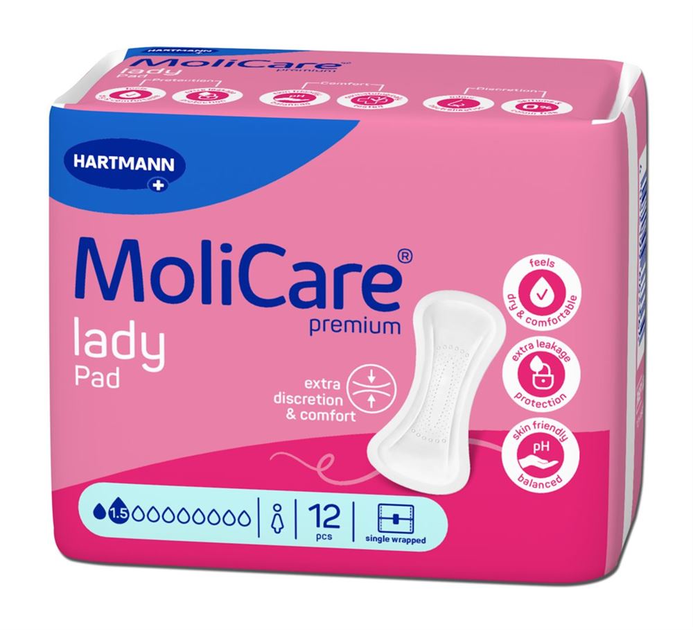 MOLICARE Premium Lady Pad 1.5 Tropfen Btl 12 Stk