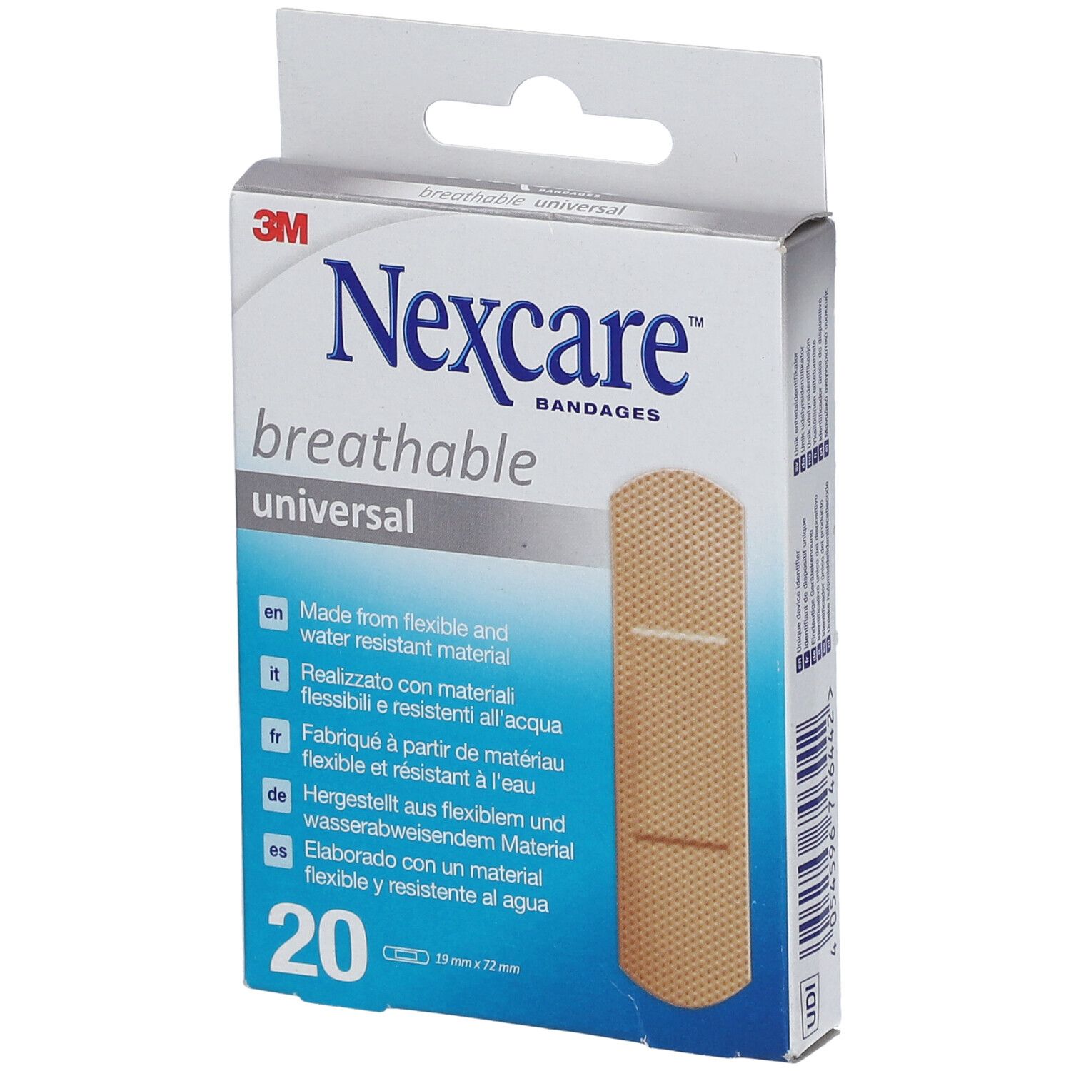 3M NEXCARE Breathable univer Pflast 19x72mm 20 Stk