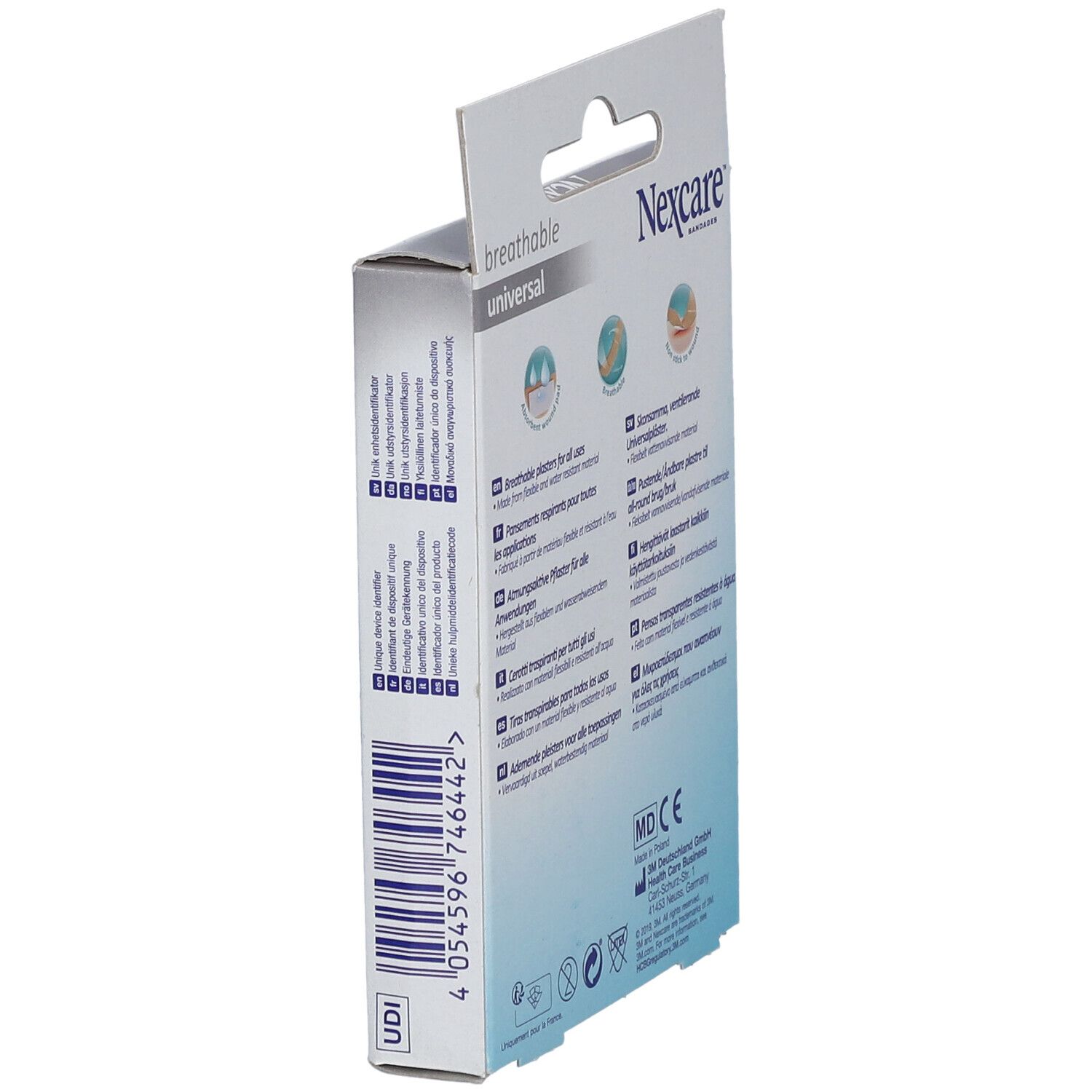 3M NEXCARE Breathable univer Pflast 19x72mm 20 Stk