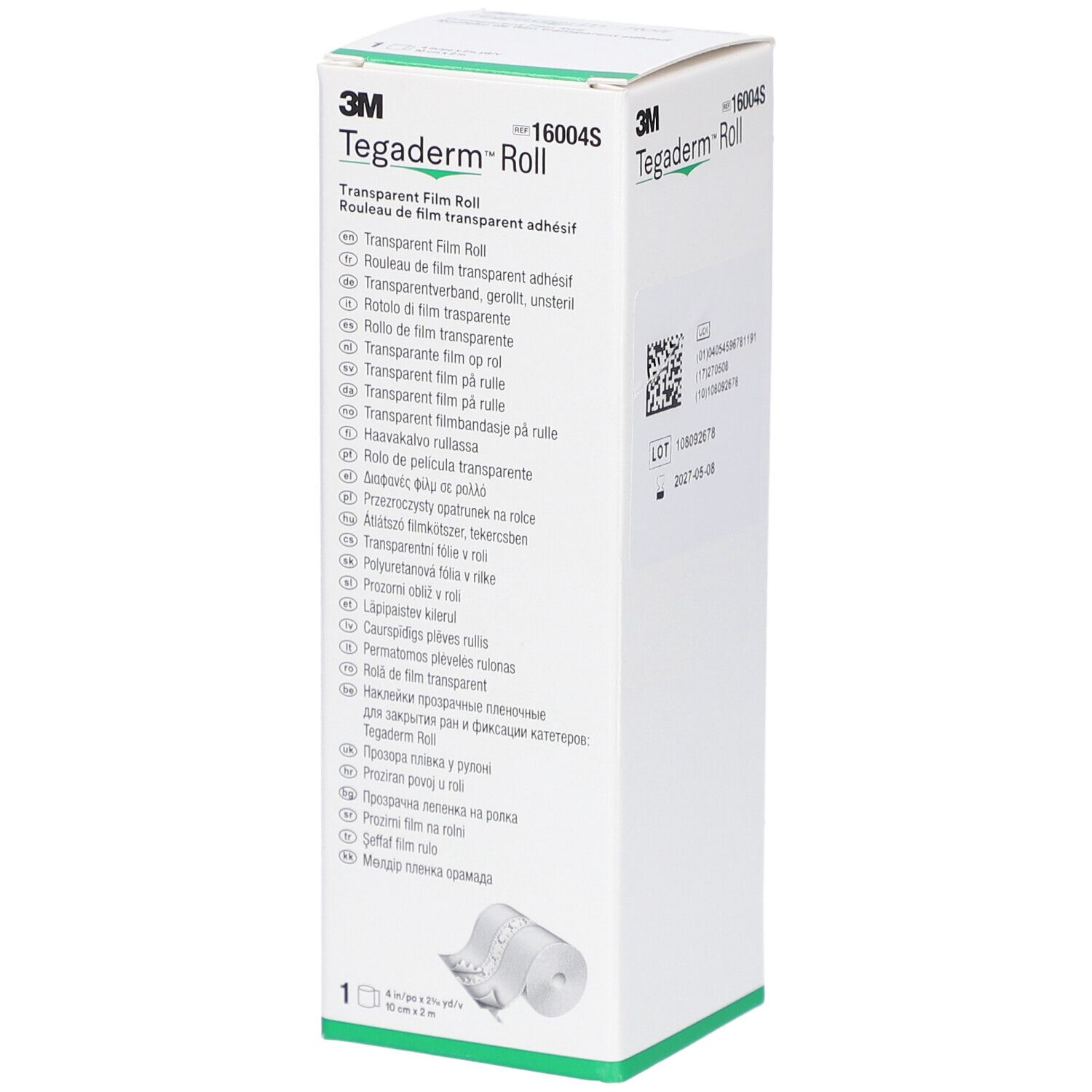 3M TEGADERM ROLL Wundverband 10cmx2m transp (n)