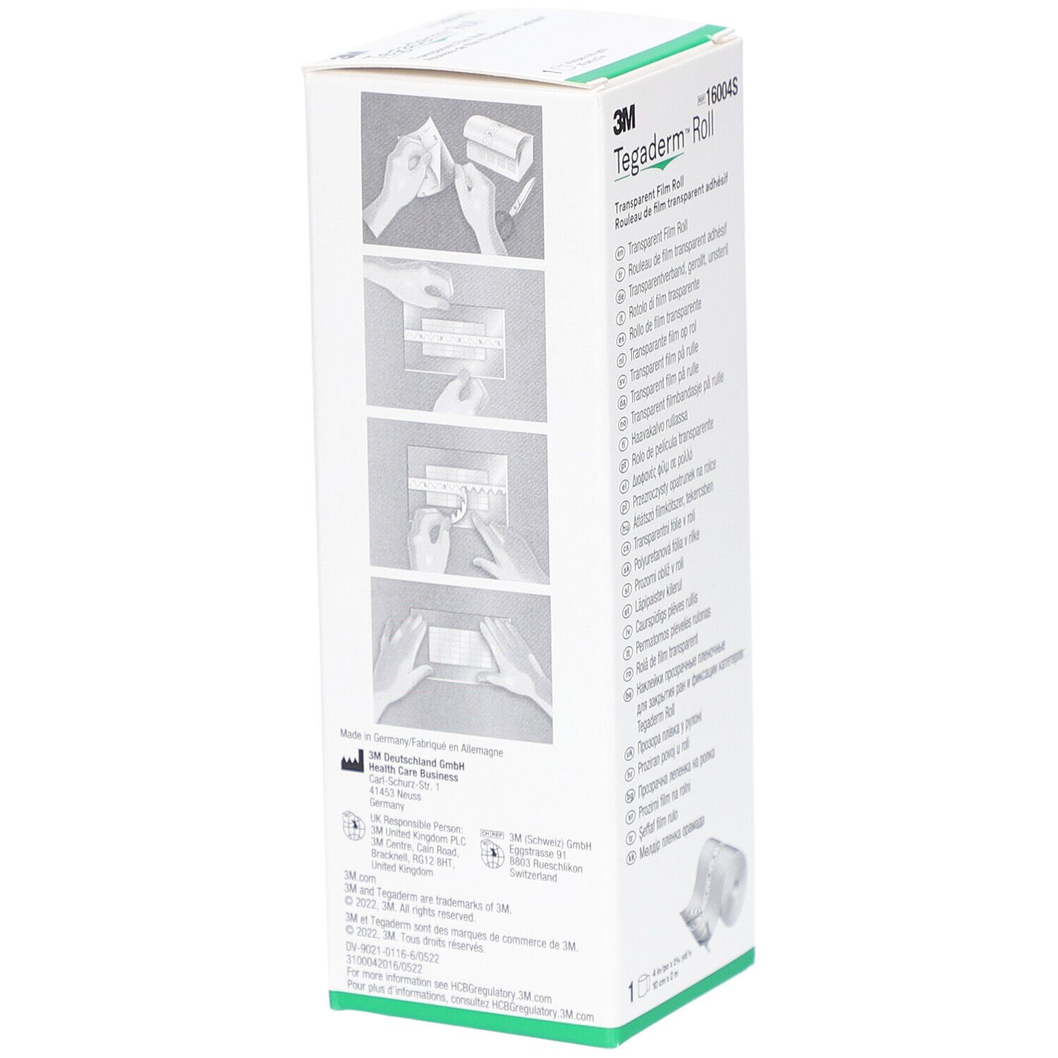 3M TEGADERM ROLL Wundverband 10cmx2m transp (n)