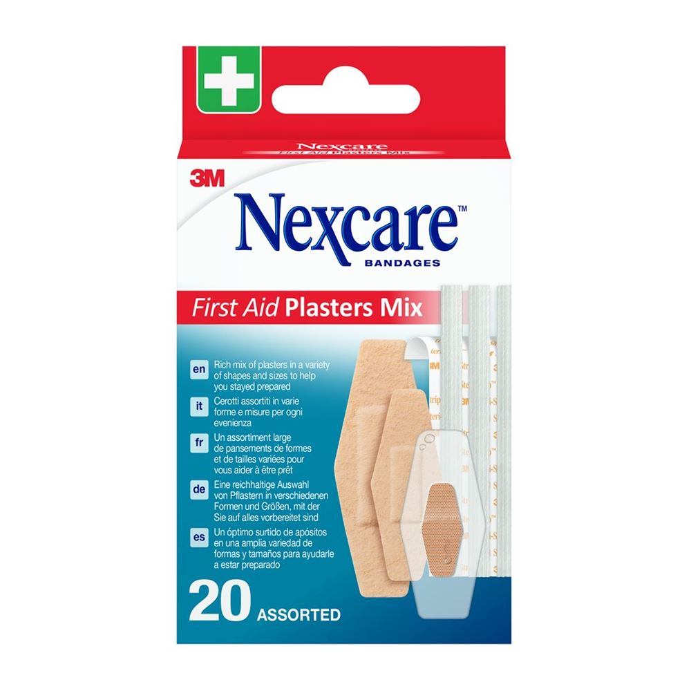 3M NEXCARE First Aid Pflasters Mix ass 20 Stk