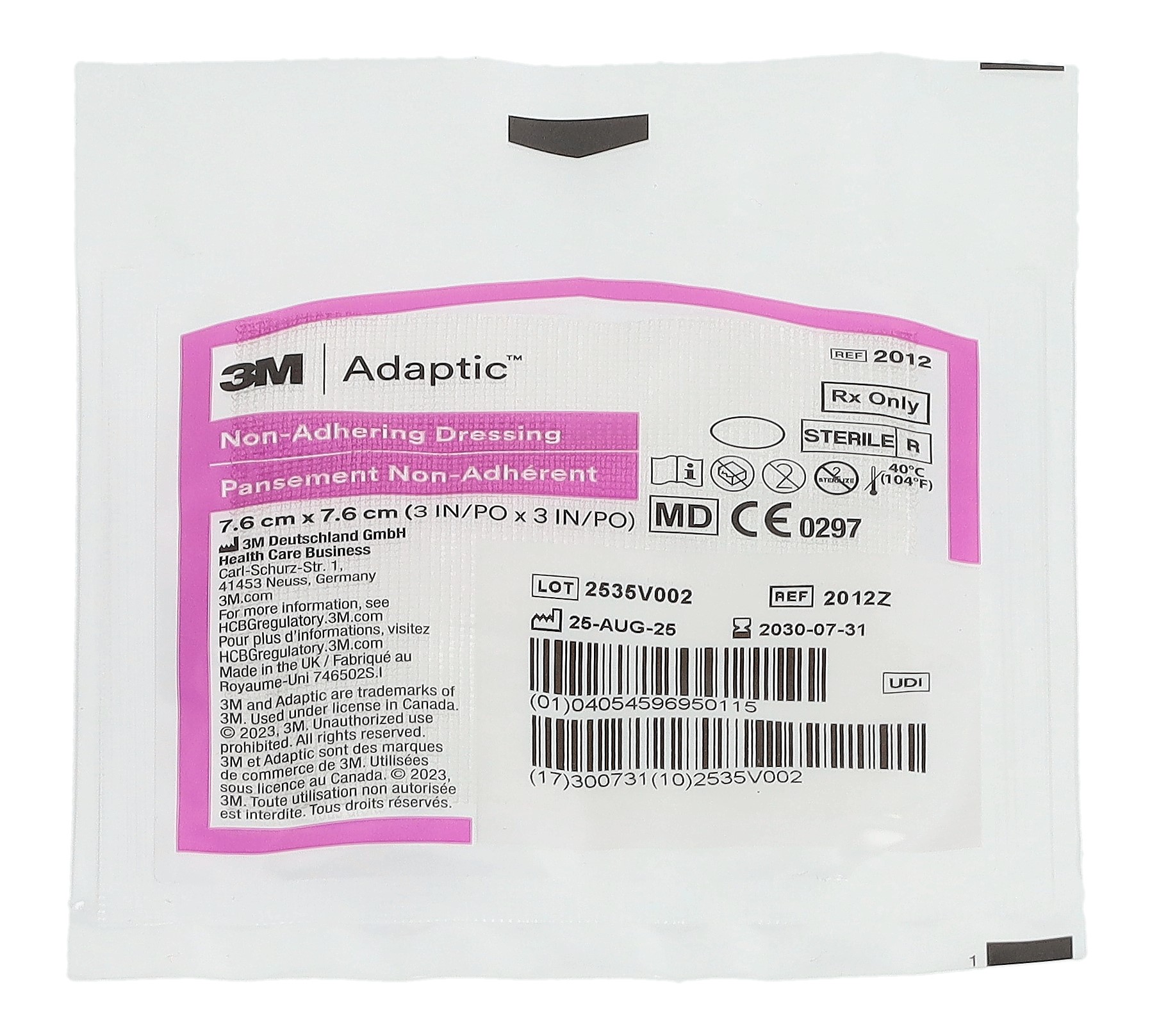 ADAPTIC Wundverband 7.6x7.6cm steril (n) 10 Stk