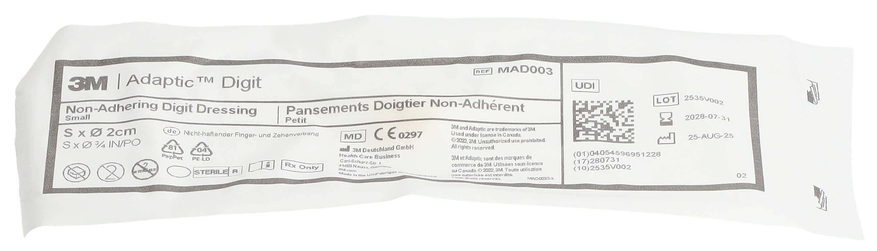 ADAPTIC DIGIT Fingerverband small ster (n) 10 Stk