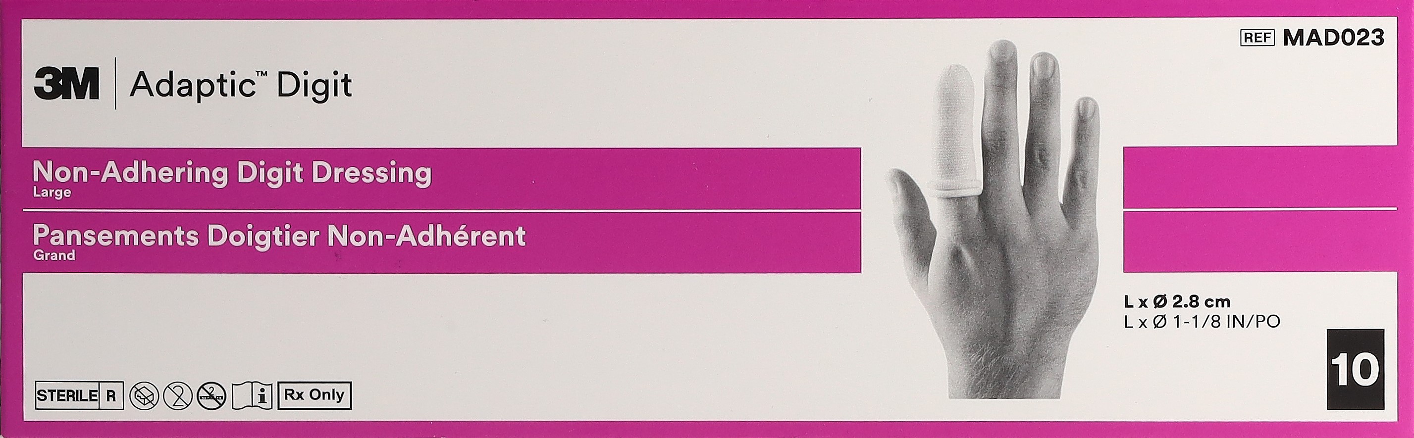 ADAPTIC DIGIT Fingerverband large ster (n) 10 Stk