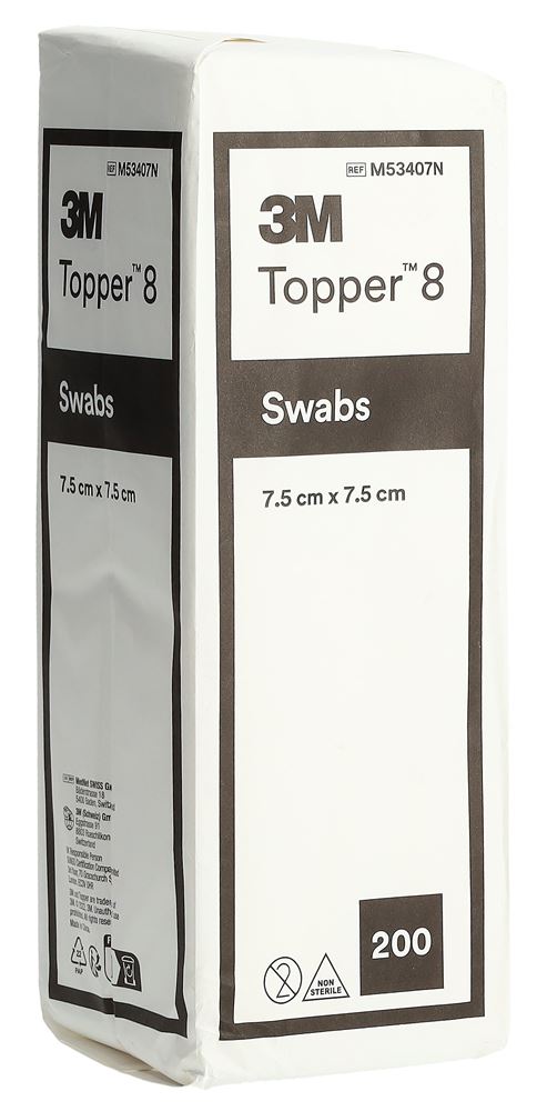 TOPPER 8 NW Kompr 7.5x7.5cm unsteril 200 Stk
