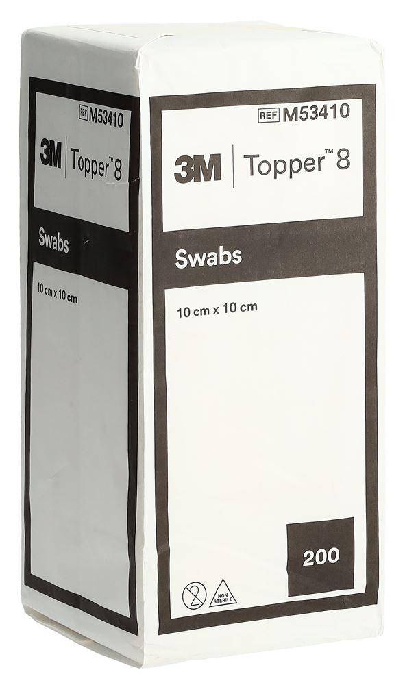 TOPPER 8 NW Kompr 10x10cm unsteril 200 Stk