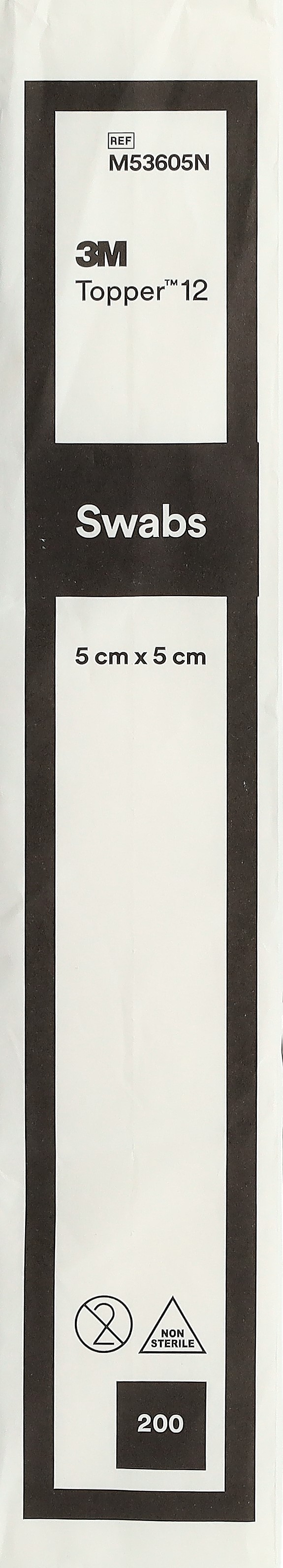 TOPPER 12 NW Kompr 5x5cm unsteril 200 Stk