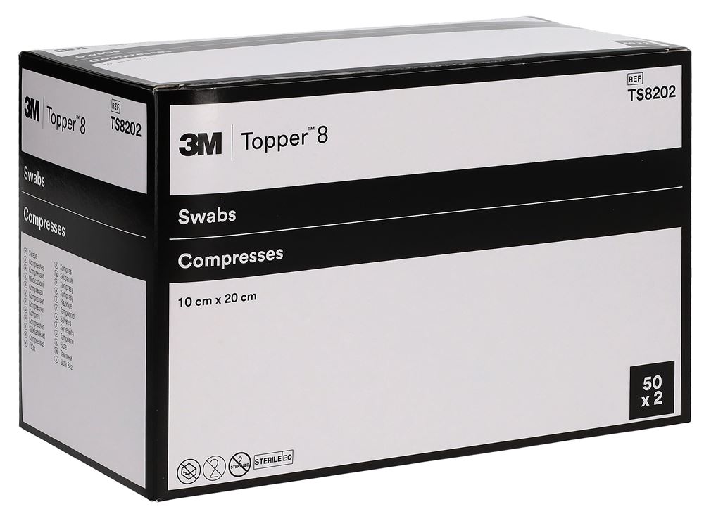TOPPER 8 NW Kompr 10x20cm ster 100 Stk