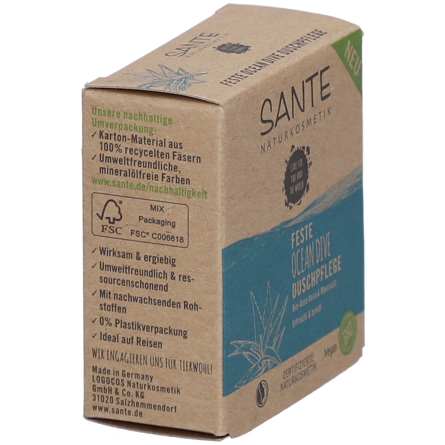 SANTE Feste Dusche Ocean Dive 80 g