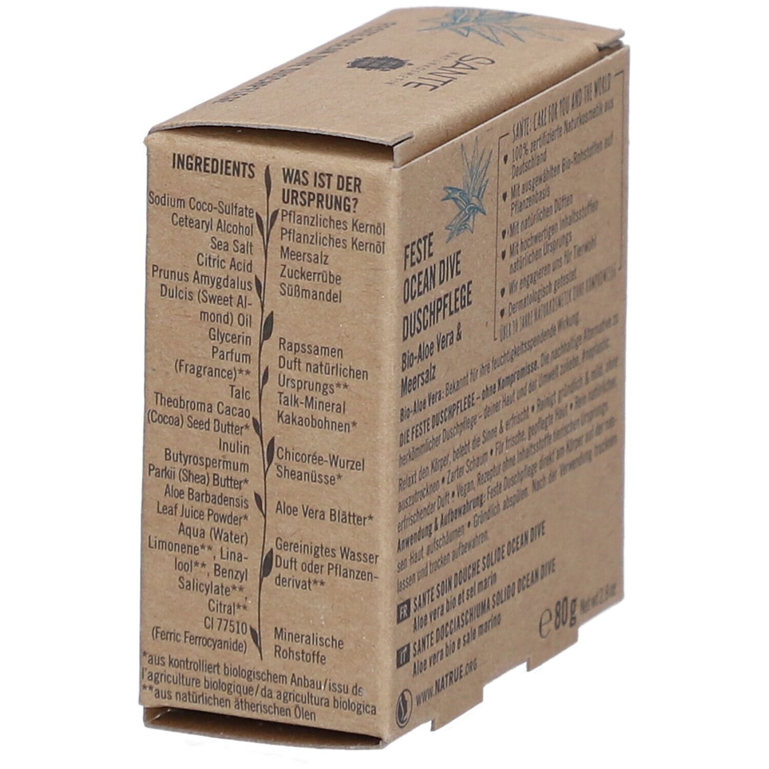 SANTE Feste Dusche Ocean Dive 80 g